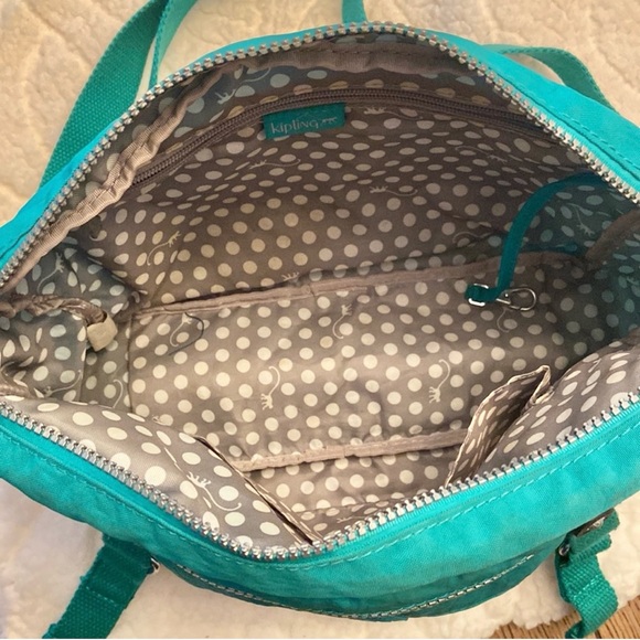 Kipling Official Collectible Jade Teal Crossbody Purse Like New Without Gorilla - Picture 9 of 12